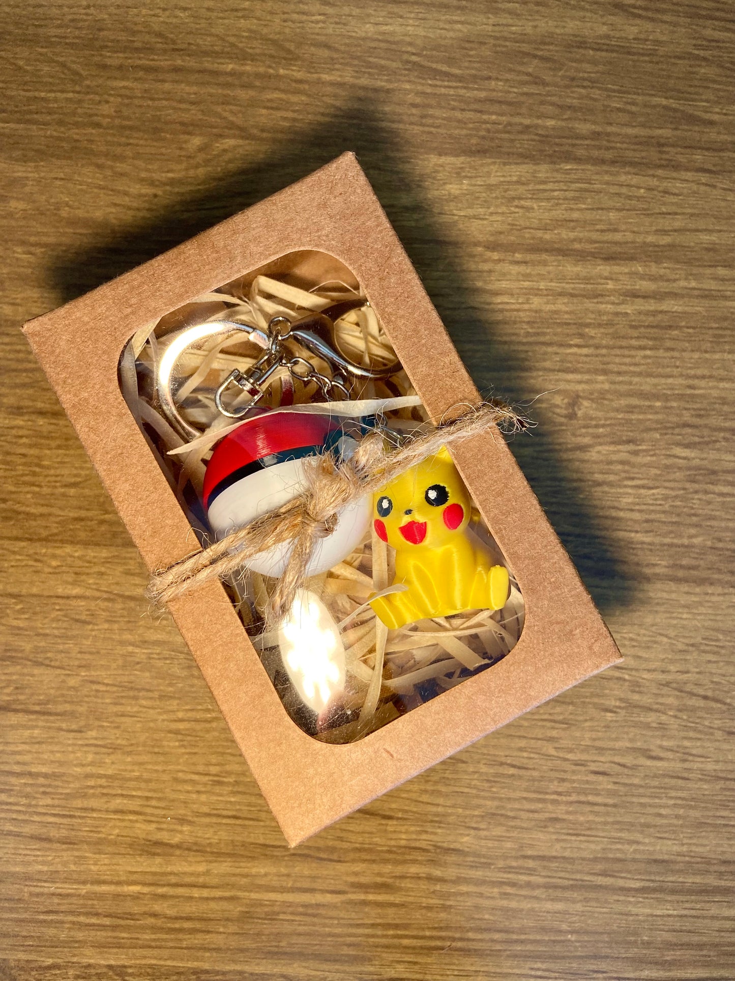 Chaveiro Pikachu com Pokébola – Impressão 3D em PLA
